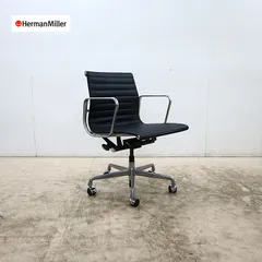Herman Miller ハーマンミラー イームズ アルミナムグループ マネジメントチェア デスクチェア レザー チャールズ＆レイ・イームズ ④のサムネイル