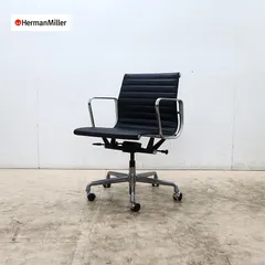 Herman Miller ハーマンミラー イームズ アルミナムグループ マネジメントチェア デスクチェア レザー チャールズ＆レイ・イームズ ③のサムネイル