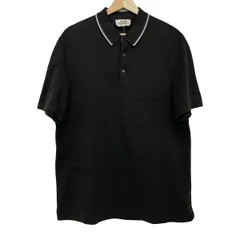 HERMES(エルメス) 半袖ポロシャツ サイズL メンズ - 黒×ライトグレーのサムネイル