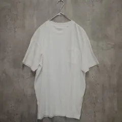 Banana Republic バナナリパブリック 胸ポケット付き半袖Tシャツ M ホワイト系 古着 メンズ 伸縮あり 綿100%のサムネイル