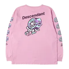 DESCENDANT ディセンダント Tシャツ ピンク サイズ:2 キャラクタープリント ロングスリーブ ポケット Tシャツ Kid Bearing CREW NECK LS トップス カットソー 長袖【メンズ】【中古】のサムネイル