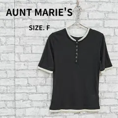 AUNT MARIE'S ヘンリーネック半袖Tシャツ リブ 古着のサムネイル