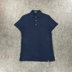 イタリア製 Drumohr S/S Polo Shirt ドルモア 半袖 ポロシャツ 鹿子 ネイビー コットン メンズのサムネイル