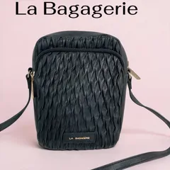 La Bagagerie レザーショルダーバッグ ブラックのサムネイル