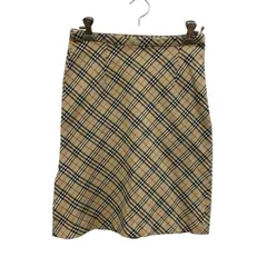 BURBERRY BLUE LABEL/バーバリーブルーレーベル/ノバチェック/スリットスカート/ベージュ/サイズ38/FC3737のサムネイル