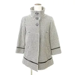 ミッシュマッシュ MISCH MASCH 千鳥柄 ウール コート アウター 87235 Mサイズ 白黒 モノトーン  /MKSのサムネイル