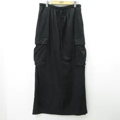 【三重本店】 中古 MACPHEE | マカフィー コットンレーヨンモールスキンロングスカート ブラック サイズ：36 【110】のサムネイル
