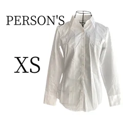 ★美品 PERSON'S パーソンズ ホワイト 長袖 シャツ・ブラウス XS (SS)のサムネイル