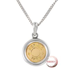 エルメス セリエ ペンダントトップ 18Kゴールド x シルバー - メルカリ