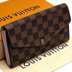 ルイヴィトン 長財布 ダミエ エベヌ ポルトフォイユ サラ ブラウン NM