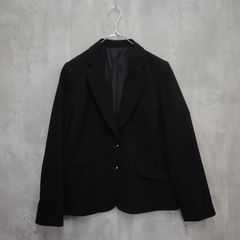 ELENA エレナ スーツジャケット 15ABR ブラック系 古着 レディース 後ろスリットあり ビジネス　フォーマル