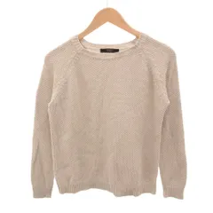 マックスマーラ ウィークエンドライン MAX MARA WEEKEND LINE 美品 セーター ニット ベージュ 無地 ラウンドネック 長袖 /SJ ■ECG007のサムネイル
