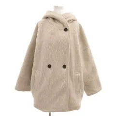 ビーミングバイビームス B:MING LIFE STORE by BEAMS 美品 シャギー コート コクーンコート フーデッド ダブルボタン M グレー /OBのサムネイル