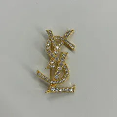 イヴサンローラン　YSL　ヴィンテージ　ブローチ　ゴールドカラー　★MMEOT-313のサムネイル
