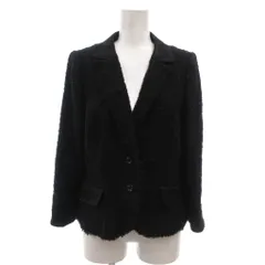 ミス アシダ miss ashida テーラードジャケット 上着 11 黒 ブラック ツイード ダブルブレスト 長袖 /NX ■ECF007のサムネイル