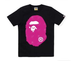 A BATHING APE 前後プリント　ピンク猿Tシャツ XS A BATHING APE 前後プリント ピンク猿Tシャツ XS - メルカリ