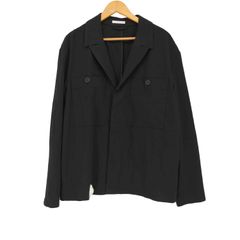 ザラ ZARA ITALIAN FABRIC リラックスフィット ポケット シャツジャケット メンズ import：L 