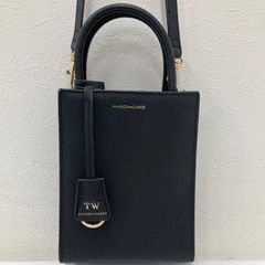 6754　MAISON de SABRE　メゾンドサブレ　2way　ショルダーバッグ　ハンドバッグ　レザー　ブラック　黒　小さめ　ミニ　レディース