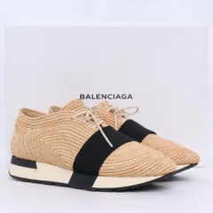 BALENCIAGA ラフィア調 Race Runner スニーカー サイズ37 ベージュのサムネイル
