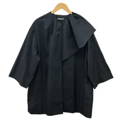 yori(ヨリ) コート サイズ38 M レディース美品  - ダークネイビー 長袖/ノーカラー ツイルフレアハーフコート/2023SS/春/秋のサムネイル