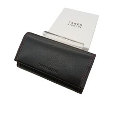 未使用 ラルコバレーノ 山羊革 レザーキーケース 5連ダークブラウン