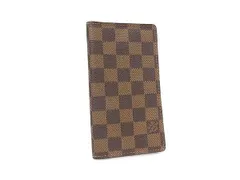 LOUIS VUITTON ルイヴィトン 手帳カバー ダミエ アジェンダ ポッシュ R20703 ブラウン系 PVC レザー ユニセックス 美品のサムネイル