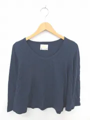 ベット&ブレックファスト BED&BREAKFAST カットソー Tシャツ 丸首 無地 シンプル 綿 コットン 長袖 USUAL 紺 ネイビー /TT42のサムネイル