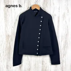美品 agnes b. アニエスベー フィフルジャケット ブラック 裏起毛 