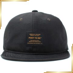 [신품] [기본 퀸치] Post To Be Tag Duspo Cap 앰파이어 모자 짧은 고리 모자 와이어들어가 프리 사이즈 블랙 0