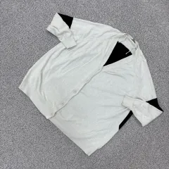 S コス バイカラー カシミア カーディガン 0727J2のサムネイル