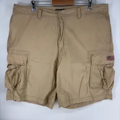 古着 ポロジーンズ POLO JEANS パンツ カーゴ ジップフライ 大きいサイズ ショーツ ハーフパンツ 40  ベージュ系 メンズのサムネイル
