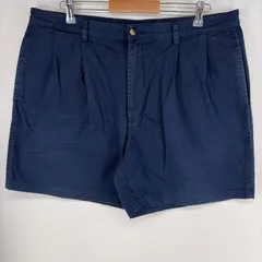 古着 90's/90年代 ノーティカ NAUTICA パンツ チノ ワンポイントロゴ ジッパーフライ ショーツ ハーフ w40  ネイビー系 メンズのサムネイル
