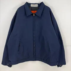 古着 レッドキャップ RED KAP ジャケット 中綿 フルジップ 大きいサイズ ワーク 作業着 3XL  ネイビー系 無地 メンズのサムネイル