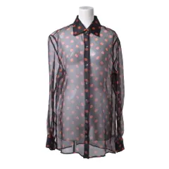 DRIES VAN NOTEN シルク ドット柄 シースルー シャツのサムネイル