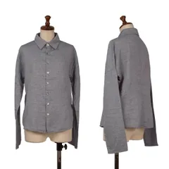 スナオクワハラsunao kuwahara 製品洗いコットンシャンブレーシャツ 青Mのサムネイル