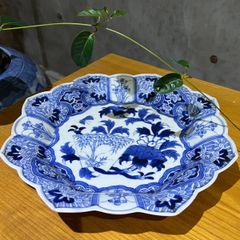 陶祥窯　染付 蓋付き鉢 陶磁器 人形装飾 希少 陶祥窯 染付 蓋付き鉢 陶磁器 人形装飾 希少 - メルカリ
