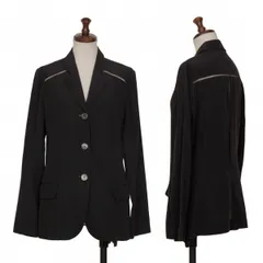 ジャンポールゴルチエ ファムJean Paul GAULTIER FEMME 透かし切替デザインジャケット 黒40のサムネイル