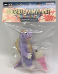 プレックス GODZILLA VINYL ART ピコピコ GVA-MC ゴジラ(1964) & モスラ幼虫 パープルグロー