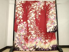 振袖 ラメ刺繍 金彩 銀彩 銀通し 紋意匠 身丈172cm HKT305 - メルカリ