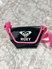 ROXY ロキシー ミニ エナメルショルダーバッグ ブラック×ピンク Y2K◆レディースのサムネイル