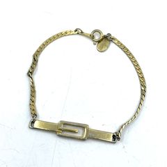 ジバンシー ブレスレット Gロゴ 17cm ゴールド色系 バングル 