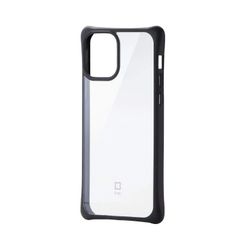 エレコム iPhone 12 / 12 Pro ケース Qi充電対応 ハイブリッド Finch クリアブラック DR7 77