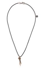 ジョンバルベイトス メンズ アクセサリー ネックレス・チョーカー レース John Varvatos Wrapped Nails Pendant Necklace Metallic Gold ゴールドのサムネイル