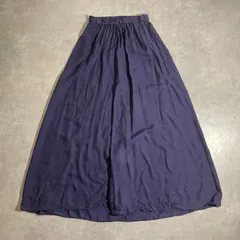 ATON NATURAL DYE CUPRA SILK KERSEY FRONT DRAPED SKIRT シルク混紡 ロングスカート フレアスカート エイトンのサムネイル