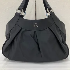 6657　agnes b. 　アニエスベー　トートバッグ　ブラック　黒　無地　レディース　ナイロンのサムネイル