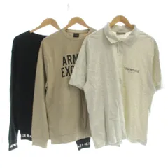 アルマーニエクスチェンジ A/X ARMANI EXCHANGE FOG Essentials エッセンシャルズ DIESEL ディーゼル 3点まとめ セット スウェット トレーナー ポロシャツ 半袖 黒 ブラック  グレー ベージュ /MW ■GY11のサムネイル