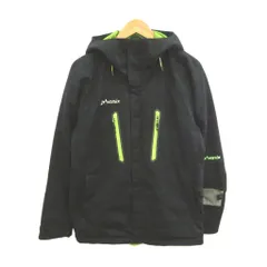 フェニックス PHENIX スノーウェアジャケット 上着 M 黒 ブラック 緑 グリーン アウター フード付き 長袖 ジップアップ /YU ■GY73のサムネイル