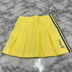 正規品/70 FILA ゴルフ イェロー プリーツ スカートのサムネイル