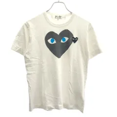 PLAY COMME des GARCONS プレイコムデギャルソン AD2016 ハートロゴプリントTシャツ AZ-T088 ホワイト ブラック Sのサムネイル