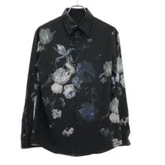 LAD MUSICIAN ラッドミュージシャン 18SS DECHINE STANDARD SHIRT INKJET FLOWER フラワー スタンダードシャツ 2118-105 ブラック ブルー 42のサムネイル
